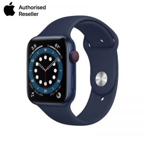 Apple Watch Series 6 40mm (GPS) viền nhôm xanh - Dây cao su chính hãng (Full VAT)