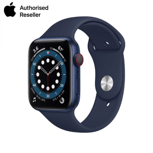 Apple Watch Series 6 40mm (GPS) viền nhôm xanh - Dây cao su chính hãng (Full VAT)