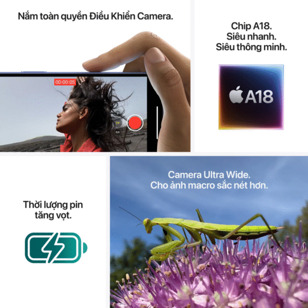 iPhone 16 128GB Chính hãng (VN/A)